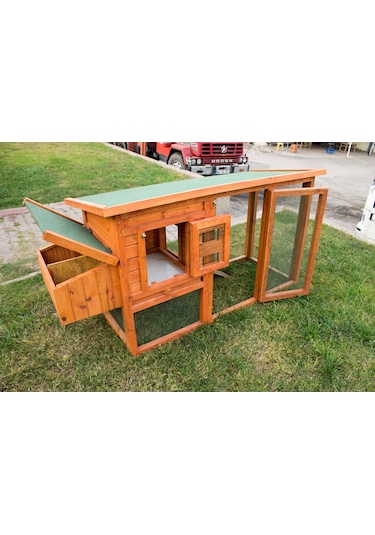 Lüks Ahşap Tavuk Kümesi 10  Tavukluk