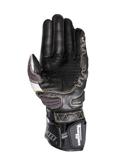 Furygan Styg20 X Kevlar Deri Motosiklet Yarış Eldiveni Beyaz - Siyah