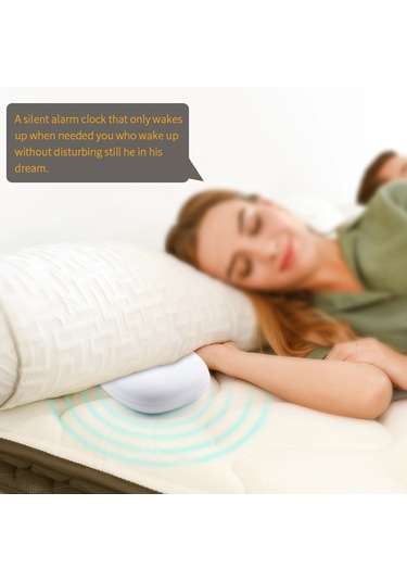 Lepmerk Ts-bc670 Öğrenciler Uyandırma Sessiz Titreşim Çalar Saat Beyaz