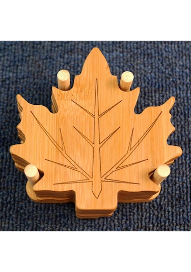 Suntek 6 Parça Güz Yaprakları Bardak Restoran Buzdolabı Yemek Yaprak Tabanı S Diğer