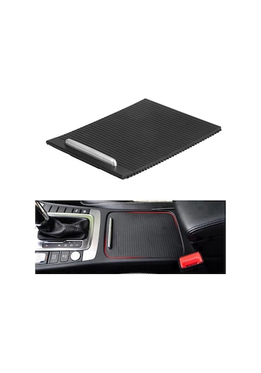 Ön Orta Sürgülü Panjur Bardak Tutucu Stor Perde Kapağı Siyah