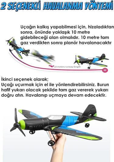 Epp Sünger Gövde 2.4ghz Çift Motorlu Rc Uçak Drone Uzaktan Kumandalı Glider Uçak Drone