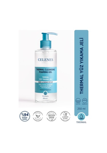 Celenes By Sweden Thermal Kuru ve Hassas Cilt Temizleme Jeli 250 ML