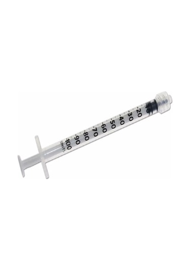 1 Cc Kilitli Luerlock Enjektör Iğnesiz 100 Adet