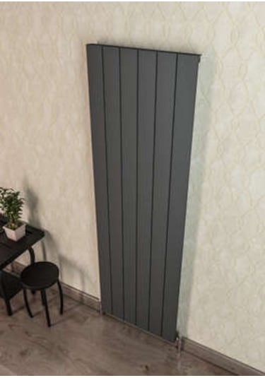 Warma Drama Dikey Alüminyum Radyatör 565x1800 Pütürlü Antrasit 7946