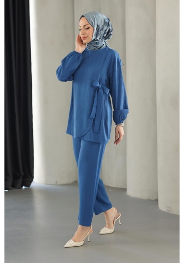 Bağlama Detaylı Takım İndigo I Ndigo