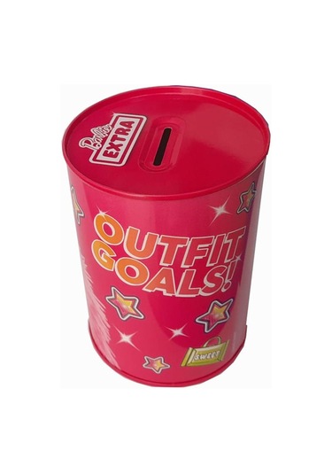 Barbie Metal Kumbara Orta Boy Orjinal Lisanslı 1 Adet Barbi Kumbara Teneke Sweet