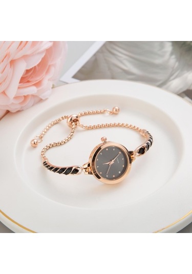 Yingfu Mavi Kadınlar Bilezik Saatler Ayarlanabilir Bilezikler Kuvars Kol Saatleri Moda Hediye Çok Renkli