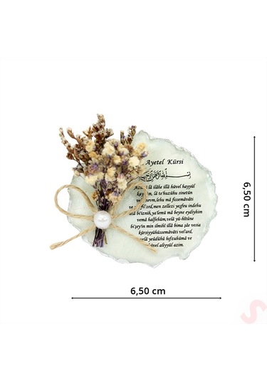 Kutulu Ve Süslü 6,50 Cm Epoksi Magnet, Gümüş - 10 Adet Gümüş