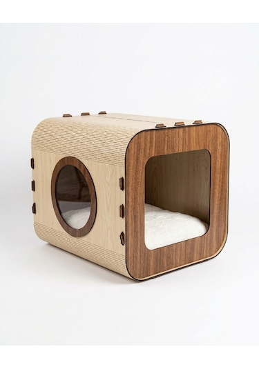 Özel Tasarım Vista Mdf Kedi Evi