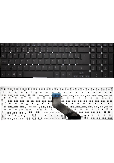 Siyah, Notebook Klavye - Acer Aspire E5-571g-51ds Muadili İle Uyumlu