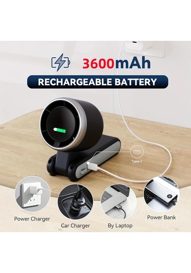 Honeybeeshop Yıtumu Siyah 5 Disli Ruzgar El Feneri Tasinabilir Sarj Edilebilir 3600mah Pil 4 12 Saat Guclu Hava Aksisi Seyahat Acik Hava Kapali Alanlar Icin 3 İn 1 El Feneri