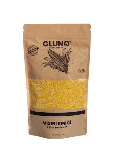 Gluno Glutensiz Mısır İrmiği  500 G