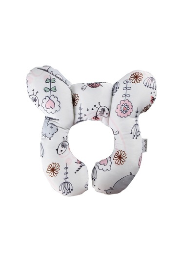 Koruyucu Seyahat Araba Koltuğu Baş Ve Boyun Yastık Yumuşak Boyun No.11 Ekru