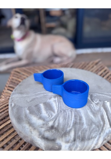 Argile Rouge - Upsala Porselen Espresso Fincanı 3d Printed & El Yapımı Lacivert