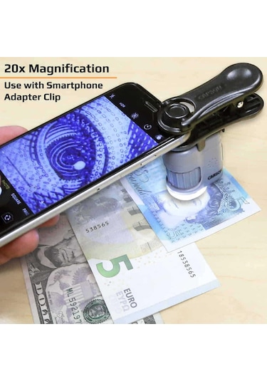 Carson Mm-380 Micromini 20x Cep Mikroskobu + Telefon Adaptörü