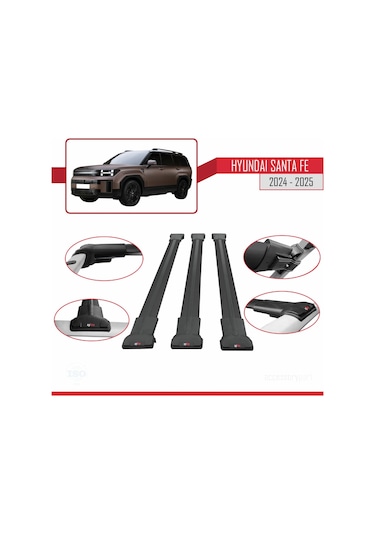 Hyundai Santa Fe 2024-2025 Arası İle Uyumlu Fly Model Ara Atkı Ta