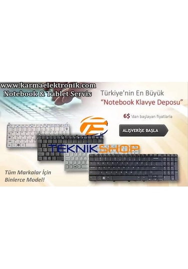 Casper Mb50, Mb51, Mb55 Notebook Klavye Siyah Tr Nbkl004
