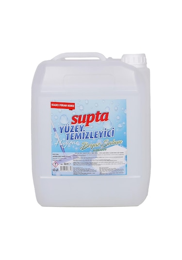 Supta Sıvı Yüzey Temizleyici Beyaz Sabun Kokulu 5 L