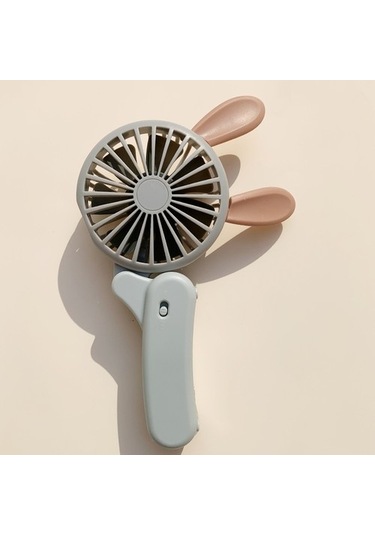 Sevimli Rab Katlanabilir Usb Şarj Fanı 6unl39 Renkli