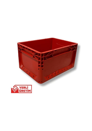 Alpbx 1.kalite Kırmızı Plastik Kasa 40x30x22 Cm - Kutu 21 Litre