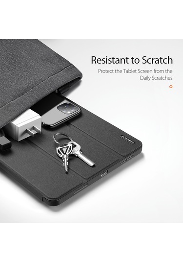 iPad Uyumlu Pro İçin Dux Ducıs Üç Katlı Stand Tasarımlı Kalem Yuvalı İş Tarzı Tablet Koruyucu Kılıf 11 İnç