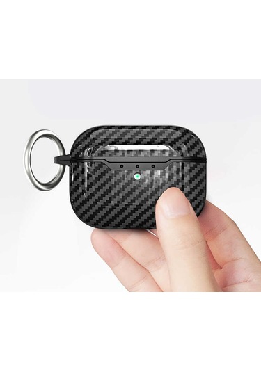 Noktaks - Airpods Pro 2 Uyumlu Airpods Pro 2 - Kılıf Kılıf Airbag 04 Silikon Kılıf - Koyu Yeşil