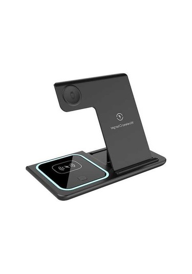 Novahub İphone Uyumlu, Airpods Ve İwatch İçin Hızlı Şarjlı Katlanabilir 3lü Kablosuz Şarj Cihazı - Kullanışlı Ve Güvenli Şarj Deneyimi