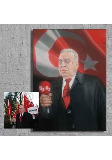 Kişiye Özel Fotoğraftan El Yapımı Yağlıboya Portre Tablo