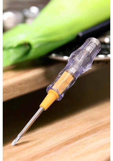 Test Cihazı Kontrol Kalemi Çift Başlıklı Şeffaf Elektrik Testi