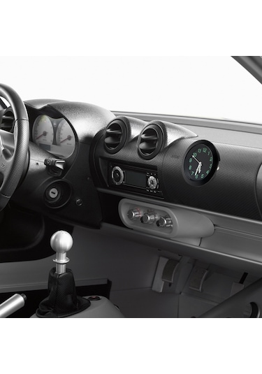 Araba Saati Gece Lambası Elektronik Saat Araba Dekorasyon Siyah