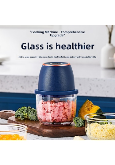 Fosenze Evde Sarımsak, Et Ve Sebzeleri Hızlı Çeviren Elektrikli Blender - 300ml Yeşil Pp Kupa İle 4 Yapraklı Geliştirilmiş Bıçak Diğer