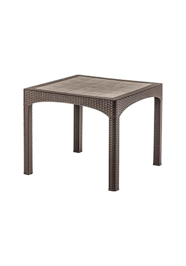 Omnipazar Omnipazar Sy-2574 Kahverengi Rattan Kare Masa 50383 Kahverengi