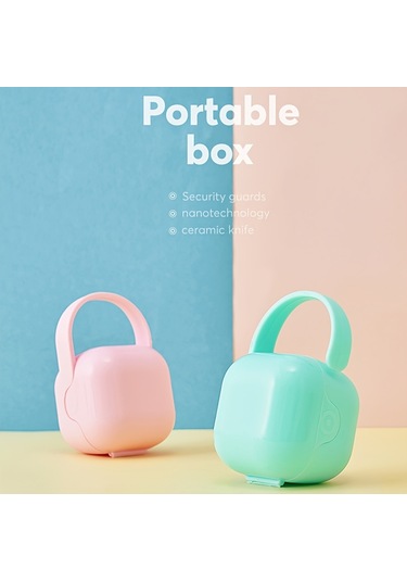 Pazly--taşınabilir Emzik Kutusu, Sevimli Düşürmeyen Emzik Tutucu, Noel Cadılar Bayramı Şükran Günü Paskalya Yeni Yıl Hediyesi Yeşil