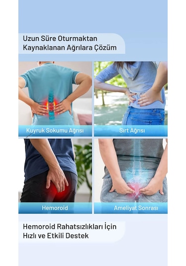 Viscower Ortopedik Oturma Simidi Yuvarlak