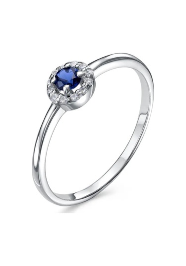 Lapshov Safir Ve Zirkon Taşlarla Süslenmiş 925 Ayar Gümüş Yüzük 134203225 Mavi