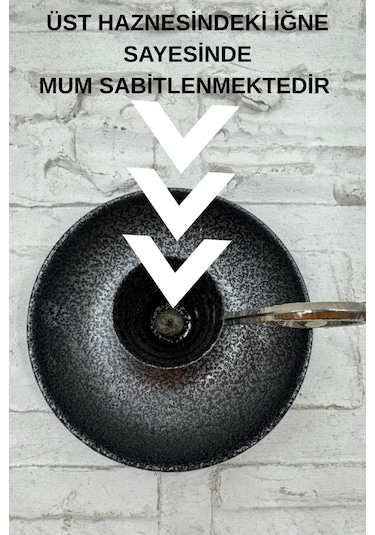 Metal Nostalji Mumluk & El Şamdanı Kendinden Iğneli Gümüş Turna2623-5 Diğer