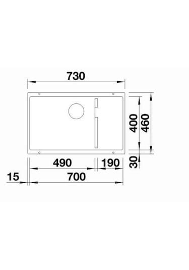Simpex Tezgah Üstü&tezgaha Sıfır Ve Tezgah Altı Uyumlu Beyaz 70x40cm