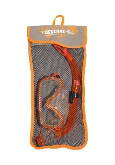 Halikarnasdeniz Beuchat Set Ms Oceo Çocuk Maske Şnorkel(Tahliyeli), Turuncu