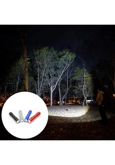 Valkyrie 4 Adet Fener Seti - Alüminyum Kasa - 4 Farklı Renk - Cep Feneri - Tutma İpli Çok Renkli