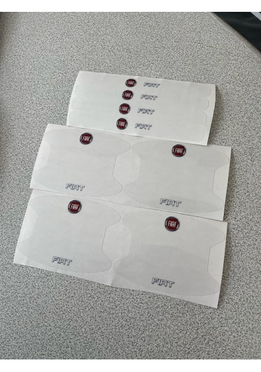 Fiat Marka Araçlar İçin Kapı Kolu Çizik Önleyici 8'li Set