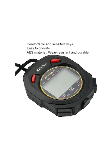 Ys 3 Sıra Ekranlı Aydınlık Kronometre Zamanlayıcı Eğitim Hakem Kronometresi, Stil: Ys-1060 60 Bellek