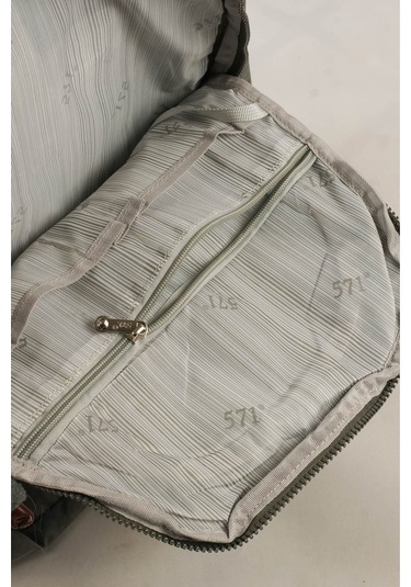 571 Krinkıl / Klinkır Su Geçirmez Hafif Çok Gözlü Spor, Seyahat, Okul, Laptop Sırt Çantası Gri 1g Gri