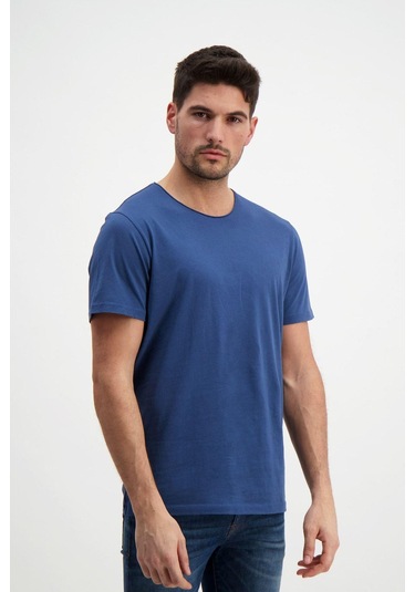 Lacivert Erkek Basic T-shirt Lacivert