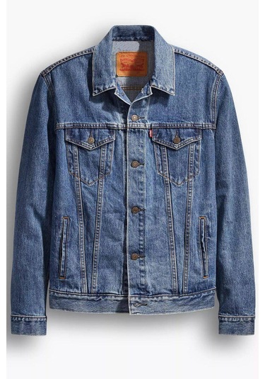 The Trucker Jacket Med Stonewash Indigo Erkek Trucker - 72334-0130 İndigo