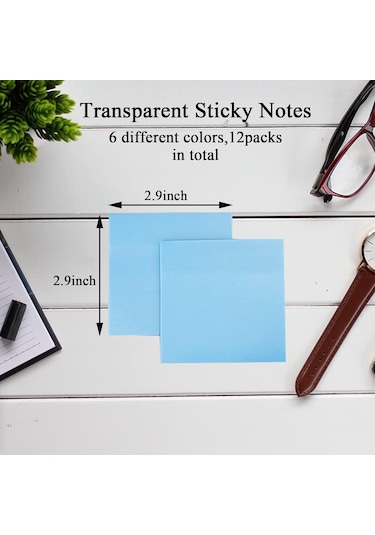 Gen-of Şeffaf Post-it Yapışkanlı Not Kağıdı 76x76 Mm 40 Yp