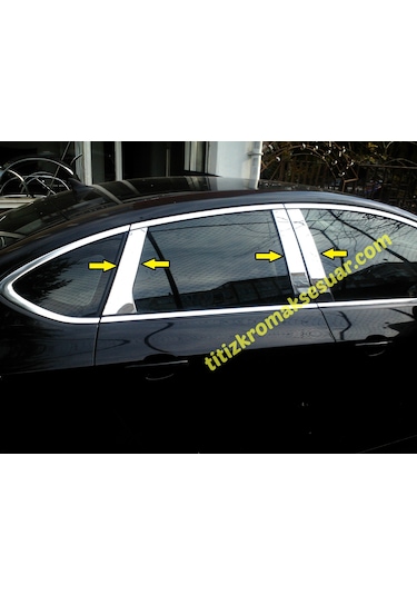 Opel Astra J Sedan Krom Kapı Direği Aksesuarı 6 Parça P. Çelik