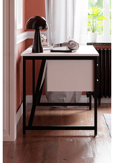 Ms2c Çalışma Masası,ofis Masası - 70x160 Cm - Beyaz - 4 Çekmeceli Ms2c - 4 Çekmeceli - Beyaz