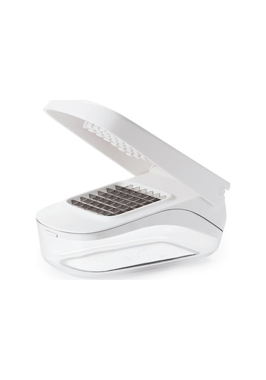 Neevoyu Mutfakta Kuru Ve Yağlı Sebzeleri Hızlı Dilimleyen, Patates-soğan-kapya Biber Kesici, Kolay Döküm Tasarımı İle Pratik Kullanım Beyaz