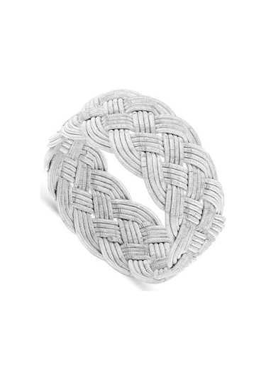 Örgü Kazaz Iye Yüzük El Örmesi Gümüş Bay Bayan Yüzük Yzk-328